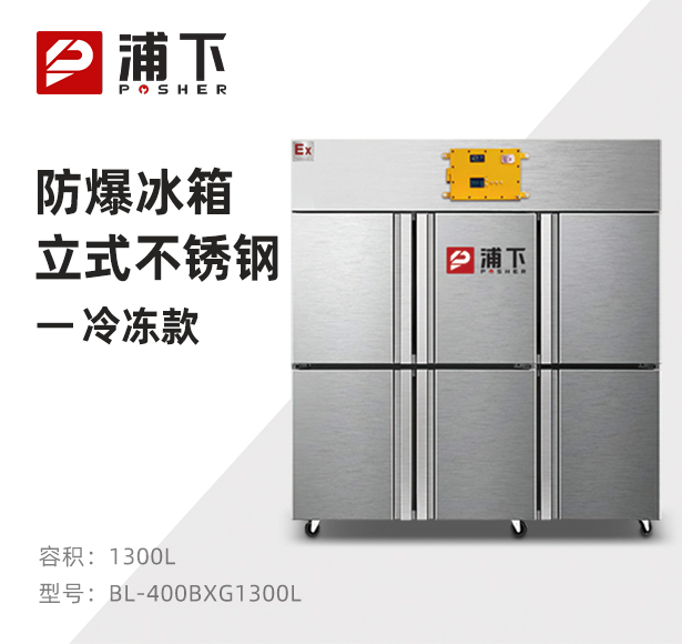 防爆不锈钢冰箱1300L冷冻款