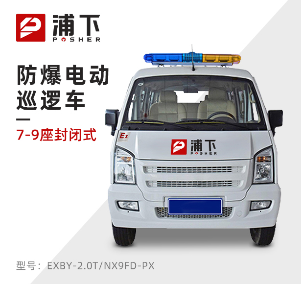 7-9座封闭式防爆电动巡逻车