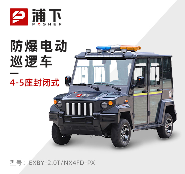4-5座封闭式防爆电动巡逻车