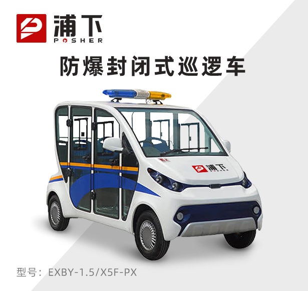 4-5座防爆封闭式巡逻车