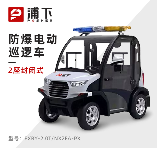 2座封闭式防爆电动巡逻车