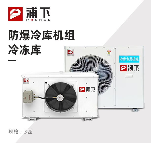 防爆冷库机组-冷冻库3匹