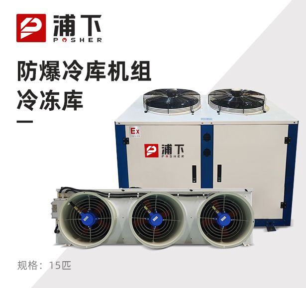 防爆冷库机组-冷冻库15匹